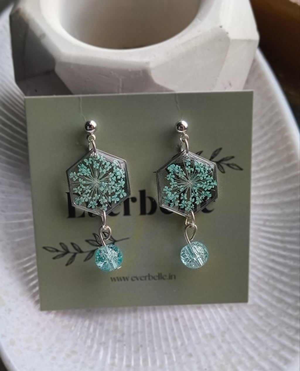 Anne Lace earrings (teal)