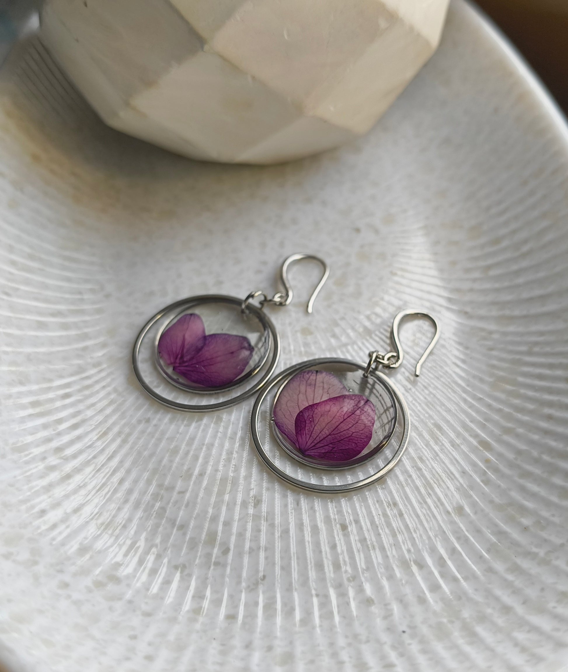 hydrangea earrings